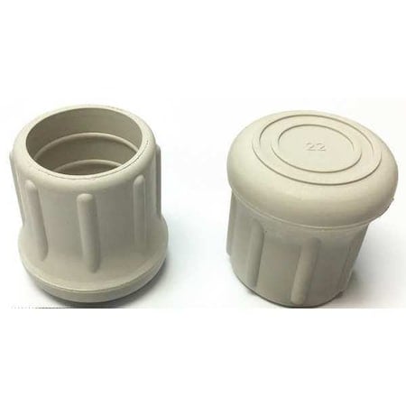 Protective Leg Tip, SlipOn, Rd, 1-7/32, PK10 MPN:LTB22GE