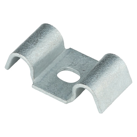 Grating Clip, For Screw Size 1/4 in, Carbon Steel, Galvanized, Saddle Clip, 100 PK MPN:F10GSC