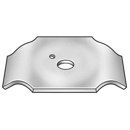 Grating Clip, For Screw Size 1/4 in, Carbon Steel, Galvanized, 100 PK MPN:GTW