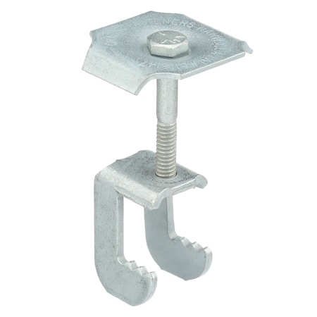 Grating Clip, For Screw Size 1/4 in, Carbon Steel, Galvanized, 50 PK MPN:WGG-1E