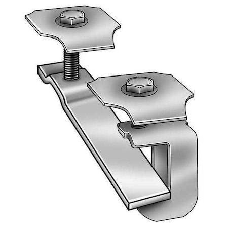 Grating Clip, For Screw Size 1/4 in, Carbon Steel, Galvanized, 10 PK MPN:WGP-2/GG-1E