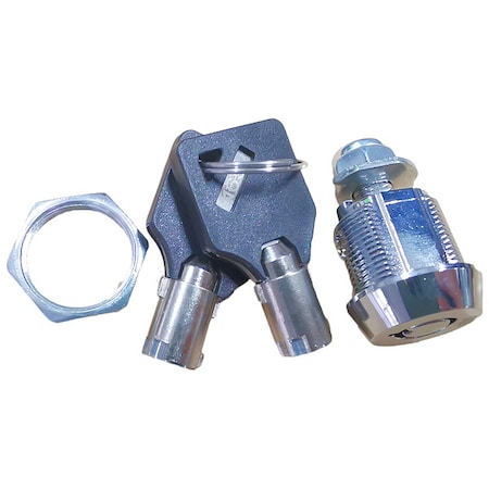 Cylindrical Lock and Key Set. 2 Keys, 1 Lock, 001-200 Key Code MPN:07-32