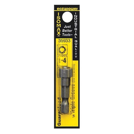 Triple Groove Security Bit, SAE, 1/4