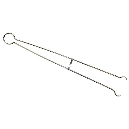 Julian Tongs, 18 In, Nickel Plated Steel MPN:5ZPV2