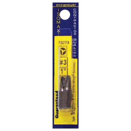Triple-Y® Insert Bit Set, Pieces 2, No 3 MPN:73279