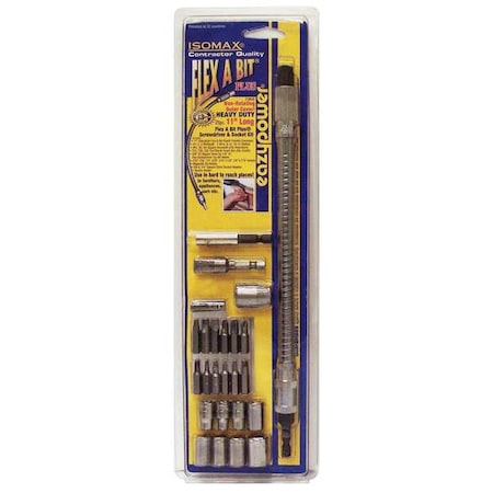 DriverBitSet, 25pcs, Steel, Shank:1/4
