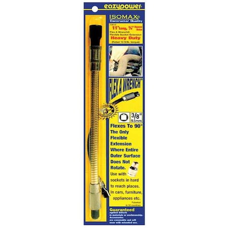 1 Piece Flexible Extension, 3/8 in Square Shank Size MPN:73613