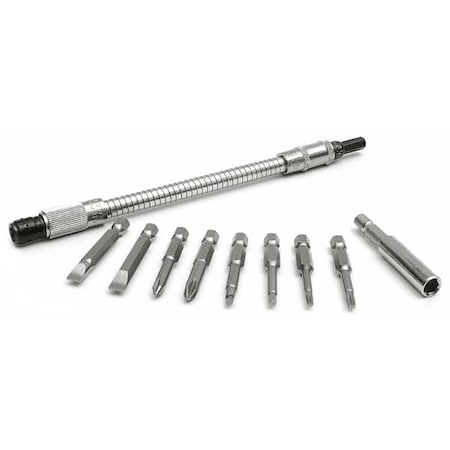 10 Piece Screwdriver Bit Set, 1/4 in Hex Shank Size MPN:79001