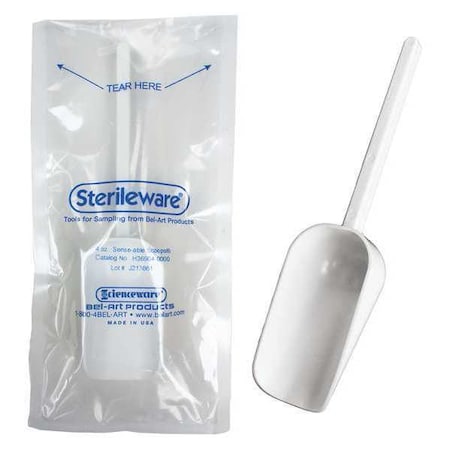 Sampler Scoop, 4 oz, Wht, Polystyrene, PK100 MPN:H36904-0000