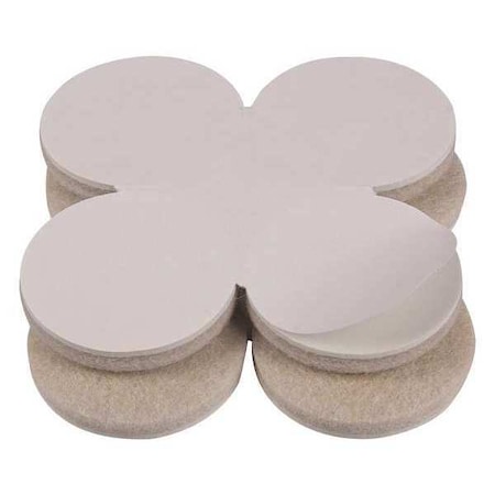 Felt Pads, Self-Stick, Round, 1-1/2