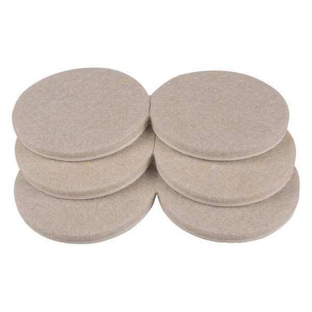 Felt Pads, Self-Stick, Round, 2