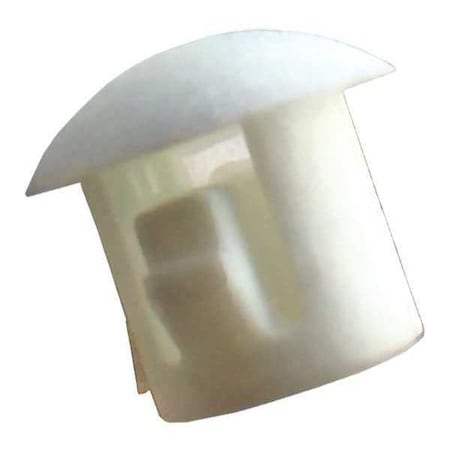 Hole Plug, White, Nylon, 0.58 in Dia, PK25 MPN:1ELV2