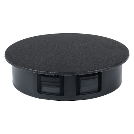 Hole Plug, Black, Nylon, 2.78 in Dia, PK25 MPN:1ELY4