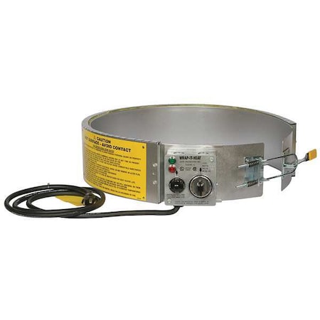 Drum Heater, 58.125 in L, Steel, 115V AC MPN:SRX30-115