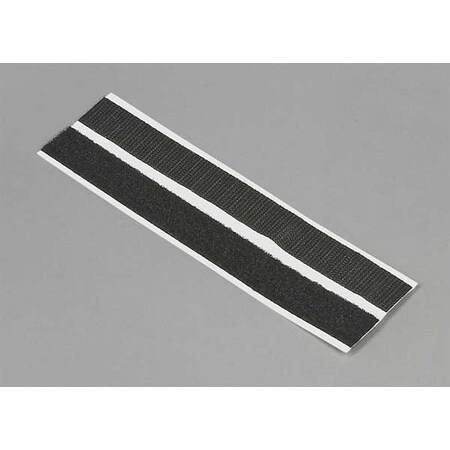 Reclosable Fastener, Rubber Adhesive, 15 ft, 3/4 in W, Black MPN:16U785