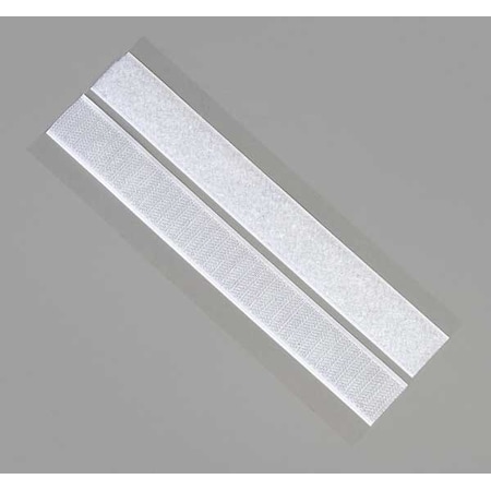 Reclosable Fastener, Rubber Adhesive, 15 ft, 3/4 in W, White MPN:16U786