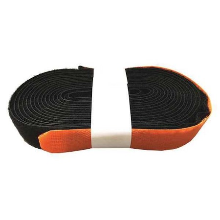 Cinch Strap, No Adhesive, 15 ft 10 in, 1 in W, Black/Orange, 50 PK MPN:1X190KORVSTM