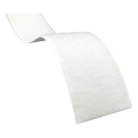 Reclosable Fastener, Rubber Adhesive, 27.5 yds, 1 in W, White MPN:AWL100
