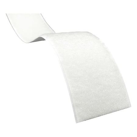 Reclosable Fastener, Rubber Adhesive, 27.5 yds, 2 in W, White MPN:AWL200
