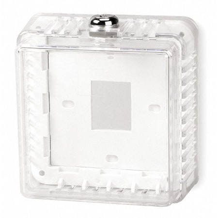 Universal Thermostat Guard, Off-White, Plastic MPN:3TZ57