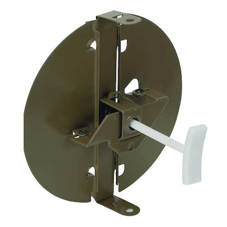 Snap-On Round Butterfly Control Damper For 8 in Nominal Duct Dia, Steel/Plastic, 1200 fpm MPN:4JRL8