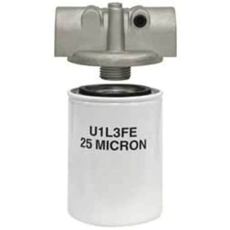 Spin-on Filter, 25 Micron, 15 GPM, 3/4 In MPN:3KML9