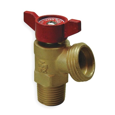 Boiler Drain Valve, Quarter Turn, 1/2 In MPN:102-053HN