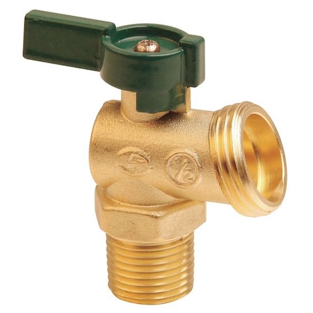 Boiler Drain Valve, Quarter Turn, 1/2 In MPN:6PEA0