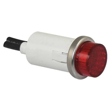 Indicator Light, Panel Mount, Raised Head. Red, 12MM MPN:20C854