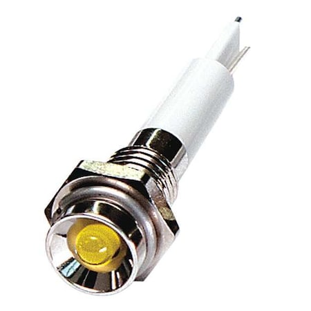 Protruding Panel Light, Yellow, 12 V DC MPN:24M027