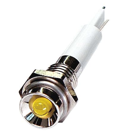Protruding Panel Light, Yellow, 24 V DC MPN:24M030