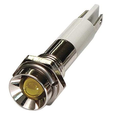 Protruding Panel Light, Yellow, 12 V DC MPN:24M052