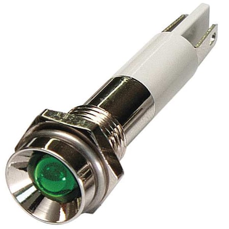 Protruding Panel Light, Green, 24 V DC MPN:24M056