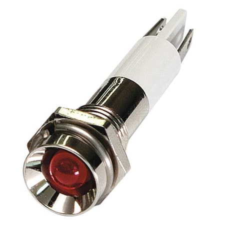 Protruding Panel Light, Red, 110 V AC MPN:24M057