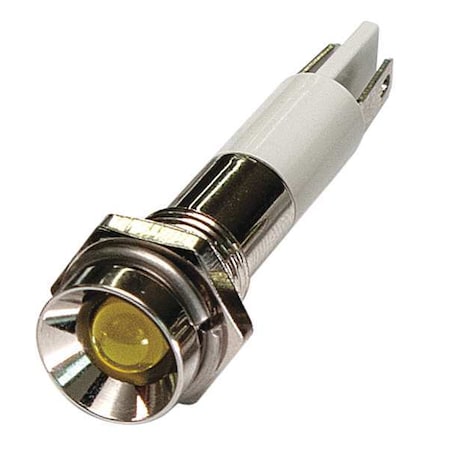 Protruding Panel Light, Yellow, 110 V AC MPN:24M058