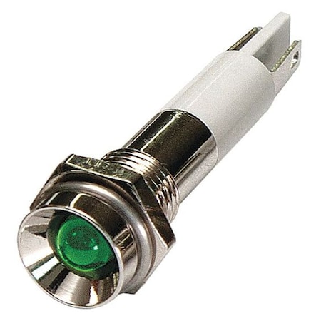 Protruding Panel Light, Green, 110 V AC MPN:24M059