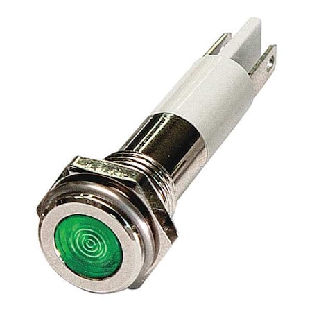 Flush Panel Light, Green, 12 V DC MPN:24M062