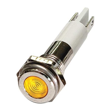 Flush Panel Light, Yellow, 110 V AC MPN:24M071