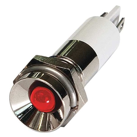 Protruding Panel Light, Red, 12 V DC MPN:24M084