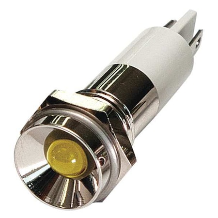 Protruding Panel Light, Yellow, 12 V DC MPN:24M085