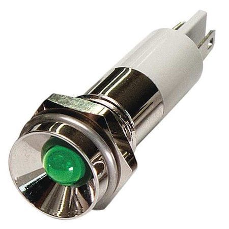 Protruding Panel Light, Green, 110 V AC MPN:24M092