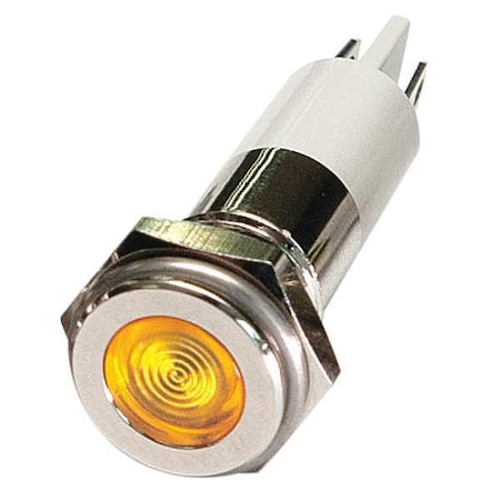 Flush Panel Light, Yellow, 12 V DC MPN:24M094