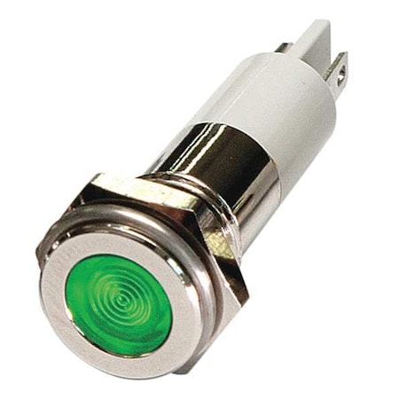 Flush Panel Light, Green, 12 V DC MPN:24M095
