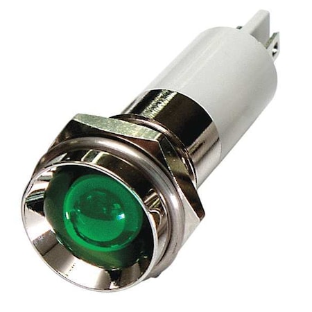 Protruding Panel Light, Green, 12 V DC MPN:24M120
