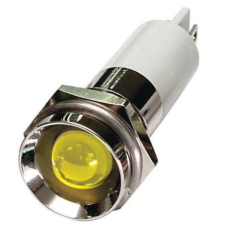 Protruding Panel Light, Yellow, 24 V DC MPN:24M122