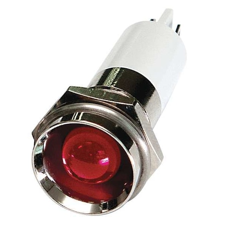 Protruding Panel Light, Red, 110 V AC MPN:24M124