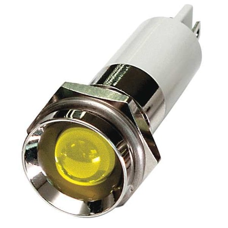 Protruding Panel Light, Yellow, 110 V AC MPN:24M125