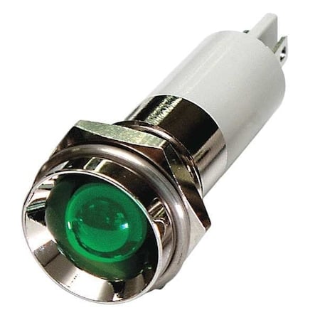 Protruding Panel Light, Green, 110 V AC MPN:24M126