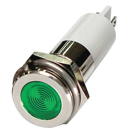 Flush Panel Light, Green, 12 V DC MPN:24M129