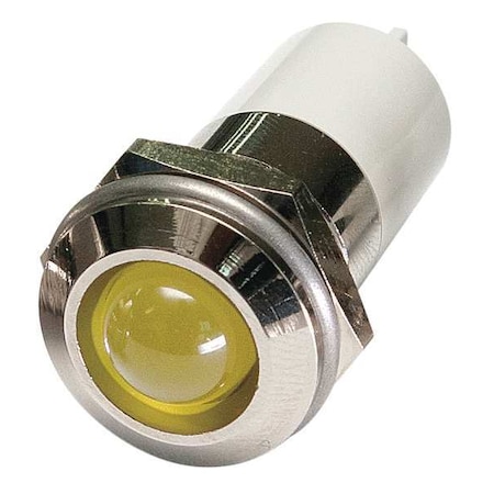 Raised Panel Light, Yellow, 3 V DC MPN:24M143